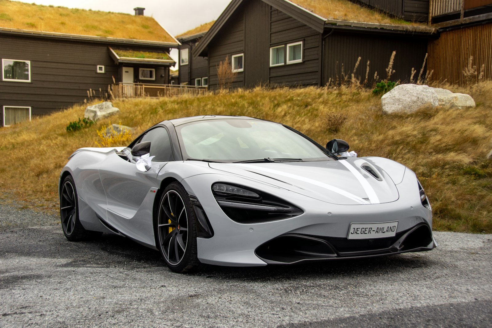 Glossy detailed car exterior